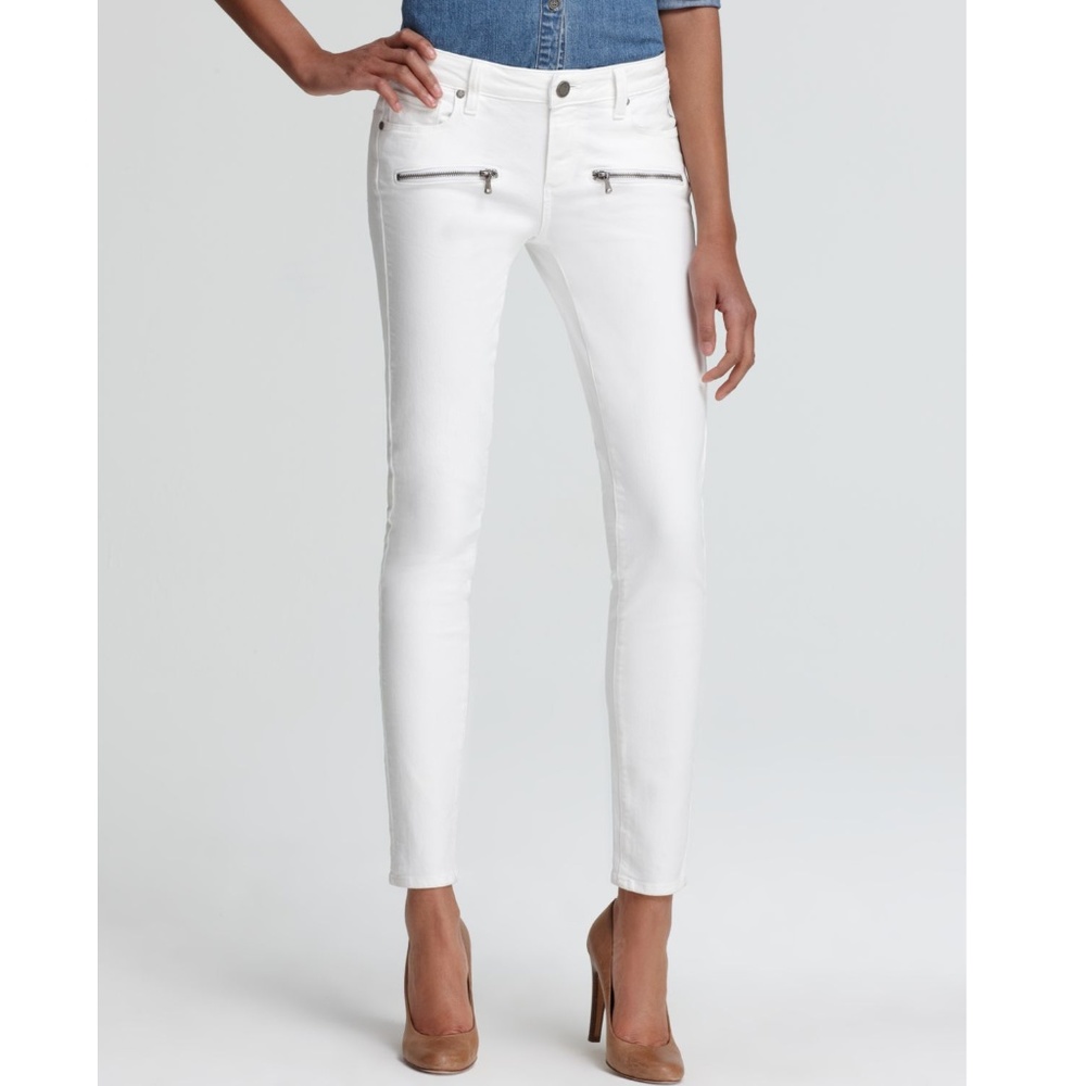 PAIGE White Ankle Skinny Jeans